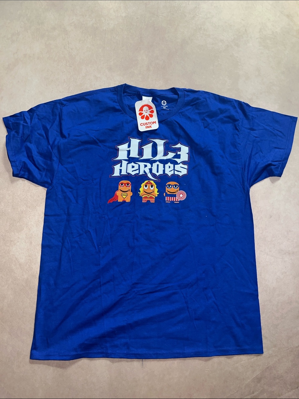 Hil3 Heroes Graphic Custom Ink Royal Blue T